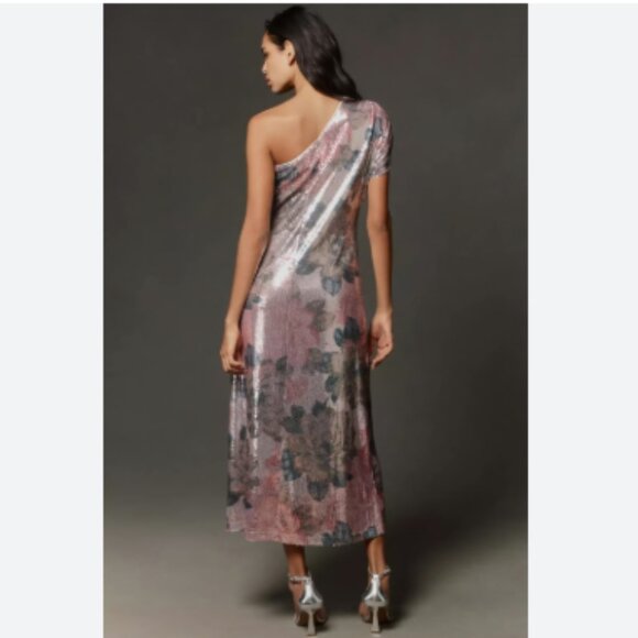 Brand New PORRIDGE one-shoulder floral sequin maxi dress - Picture 4 of 8